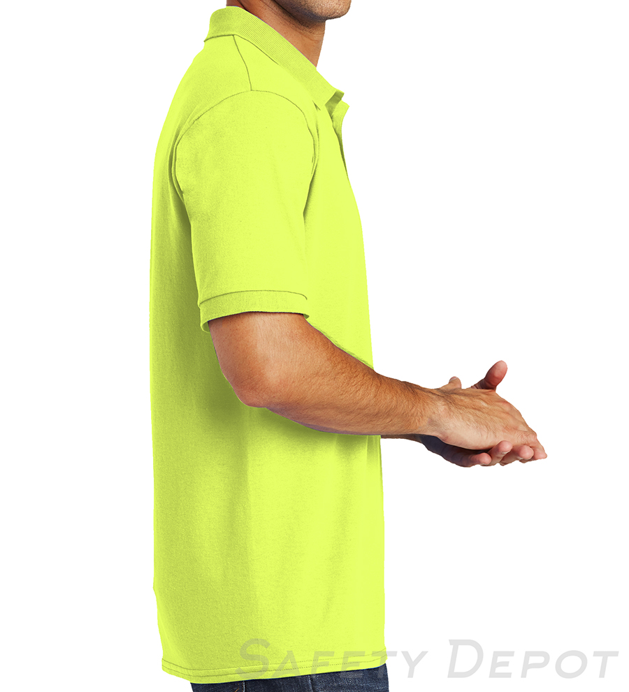 KP55Green Safety Green Polo Shirt